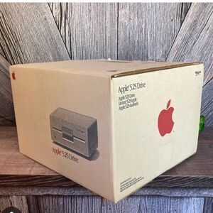Vintage APPLE Macintosh 5.25 Disk Drive Floppy BOX ONLY USA 1988